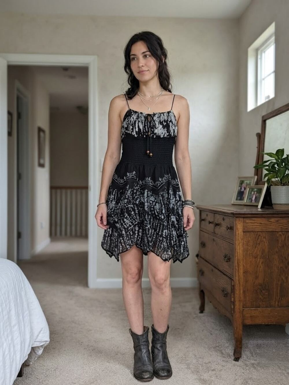 Fashion Terminal Mini  Bodice & Flowy Goth Shabby Chic Dress